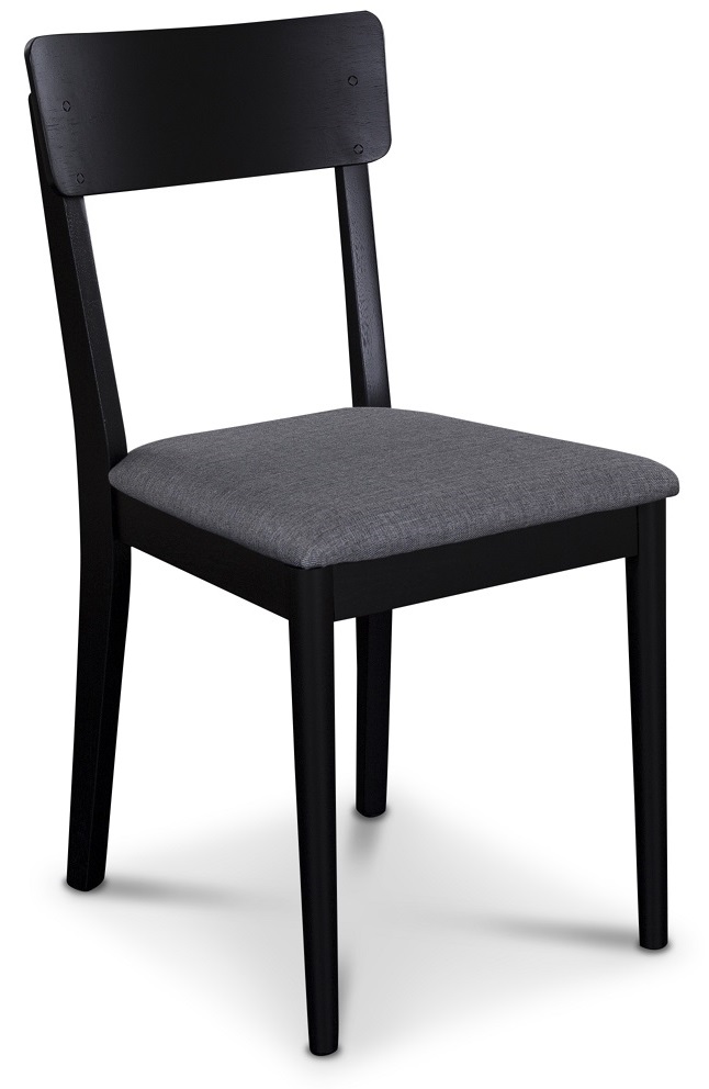 Linnea matstol - Svart (Betsad ek) / Grå Linnea matstol - Svart (Betsad ek) / Grå