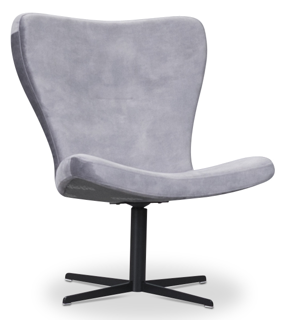 Spekeröd designfåtölj - Ljusgrå (Sammet) Spekeröd designfåtölj - Ljusgrå (Sammet)