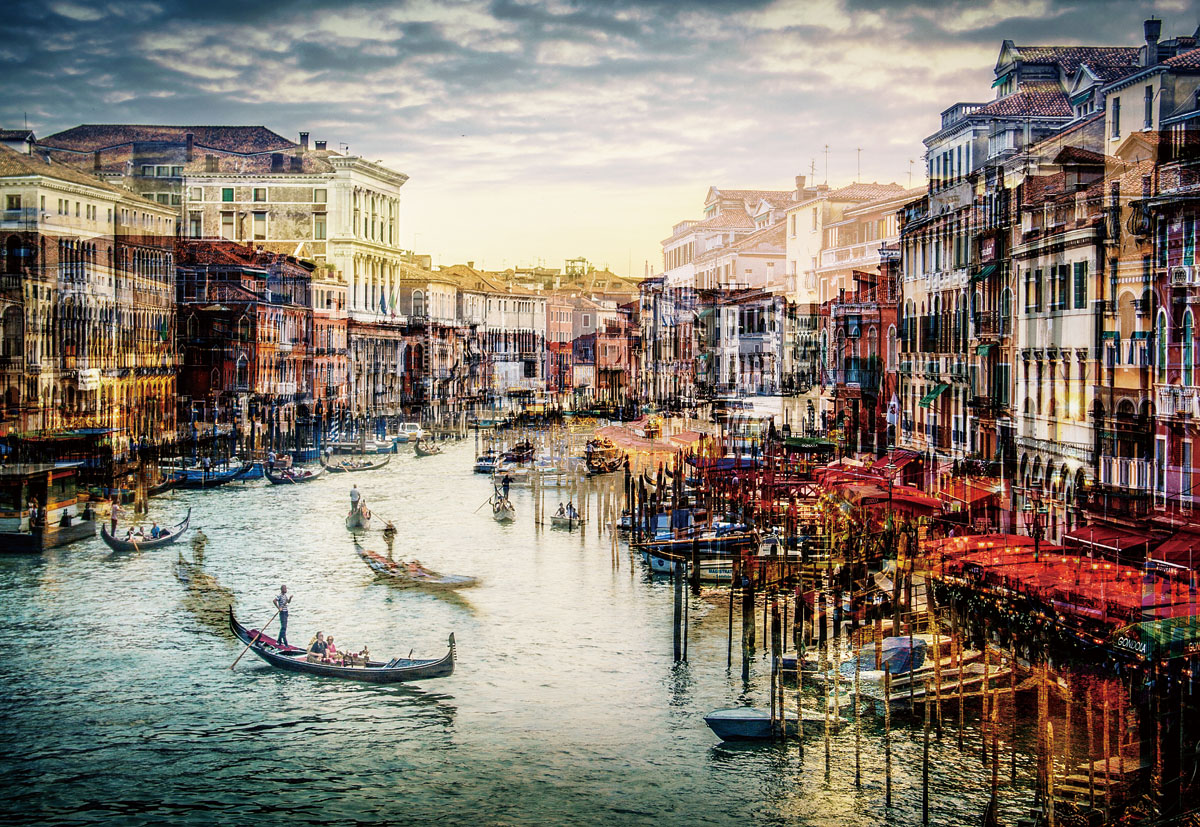 Glastavla - Venice - 120x80 cm