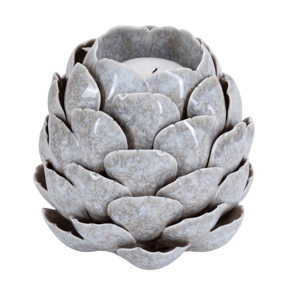 Shelly kaarslantaarn - Beige