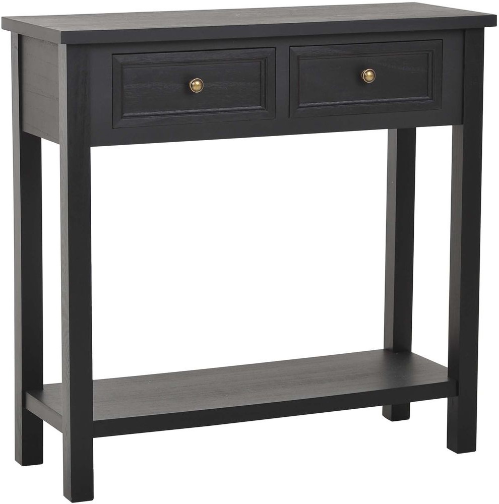 Consoletafel Bristol zwart - 80 cm