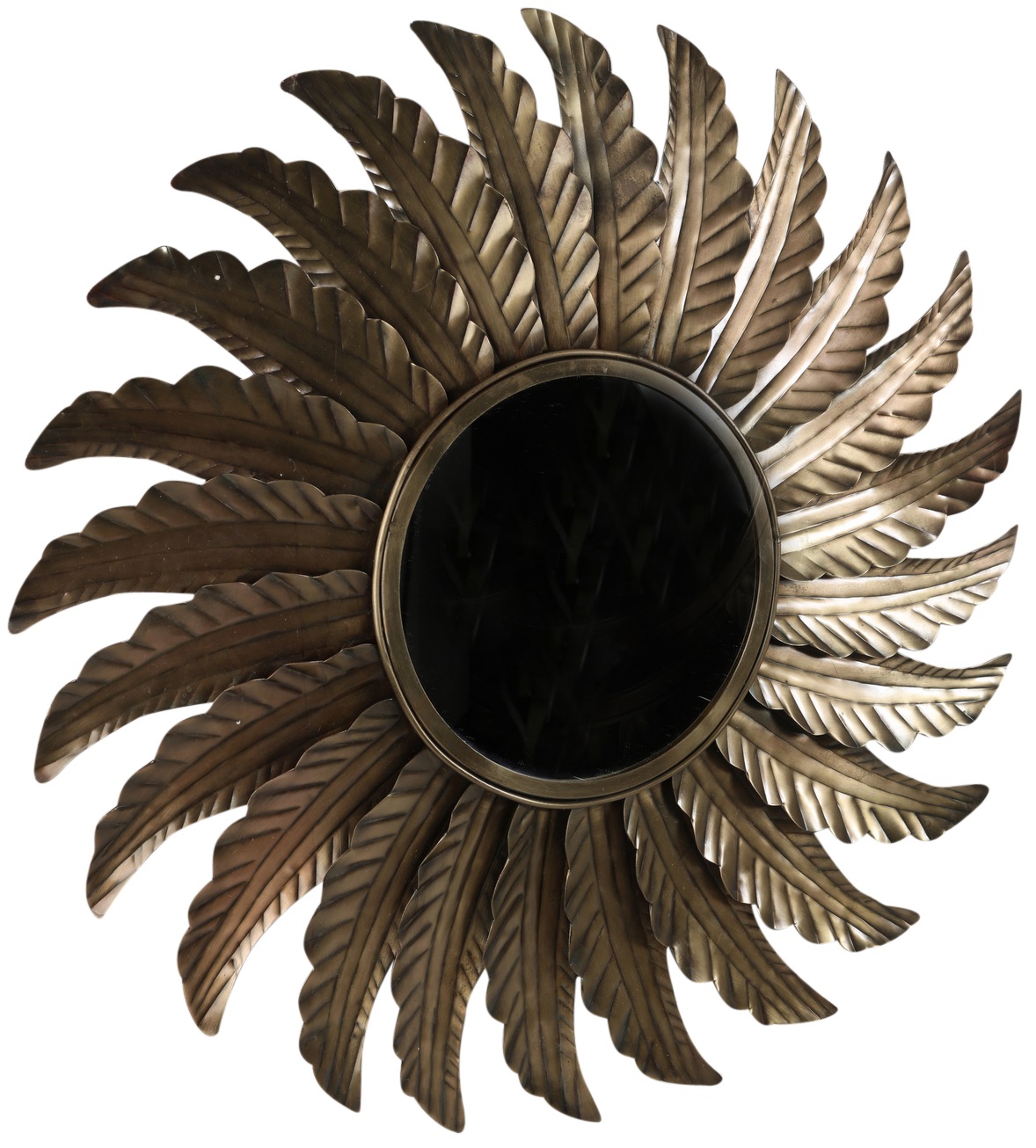 Sol spegel 78 cm - Antik mässing Sol spegel 78 cm - Antik mässing