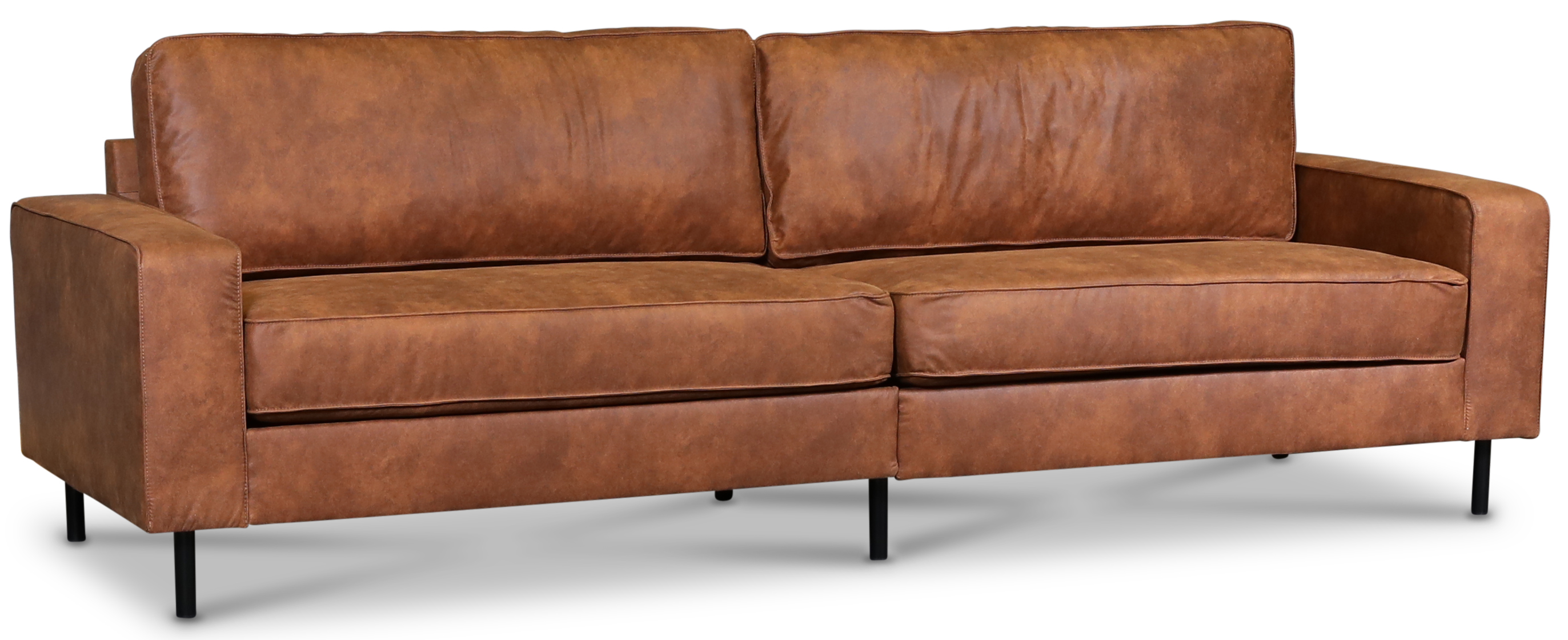 Sand� 3,5-sits soffa 260 cm - Cognac ecol�der