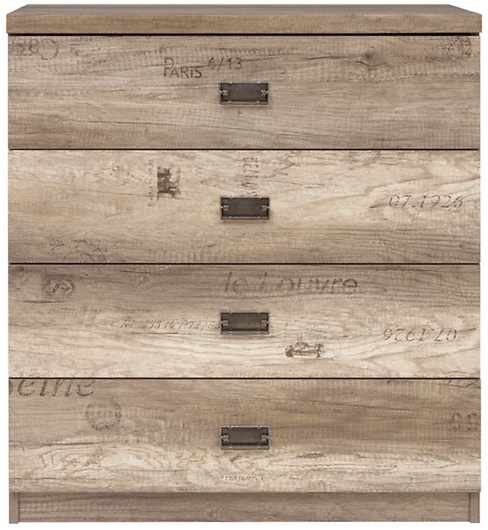 Wash ladekast - Eiken + Meubelpoten