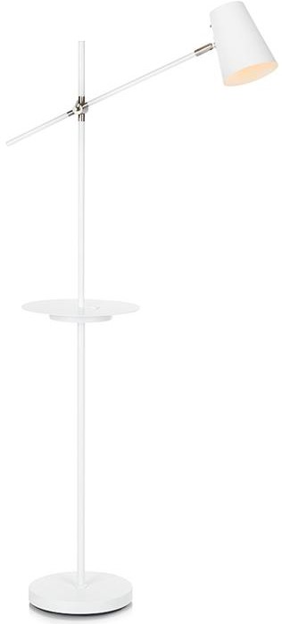 Linear Golvlampa med USB - Vit