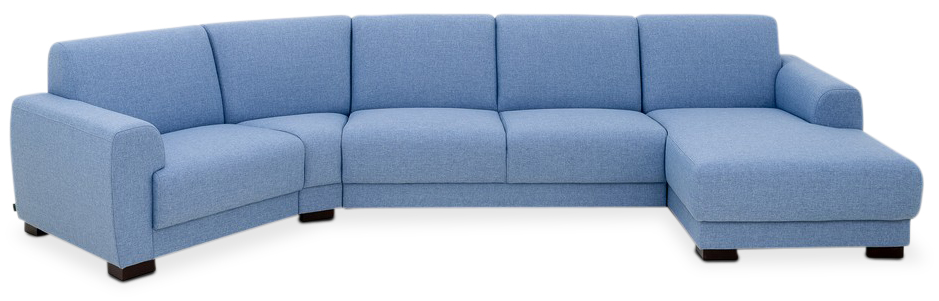 Coco gebogen divan sofa - Elke kleur!