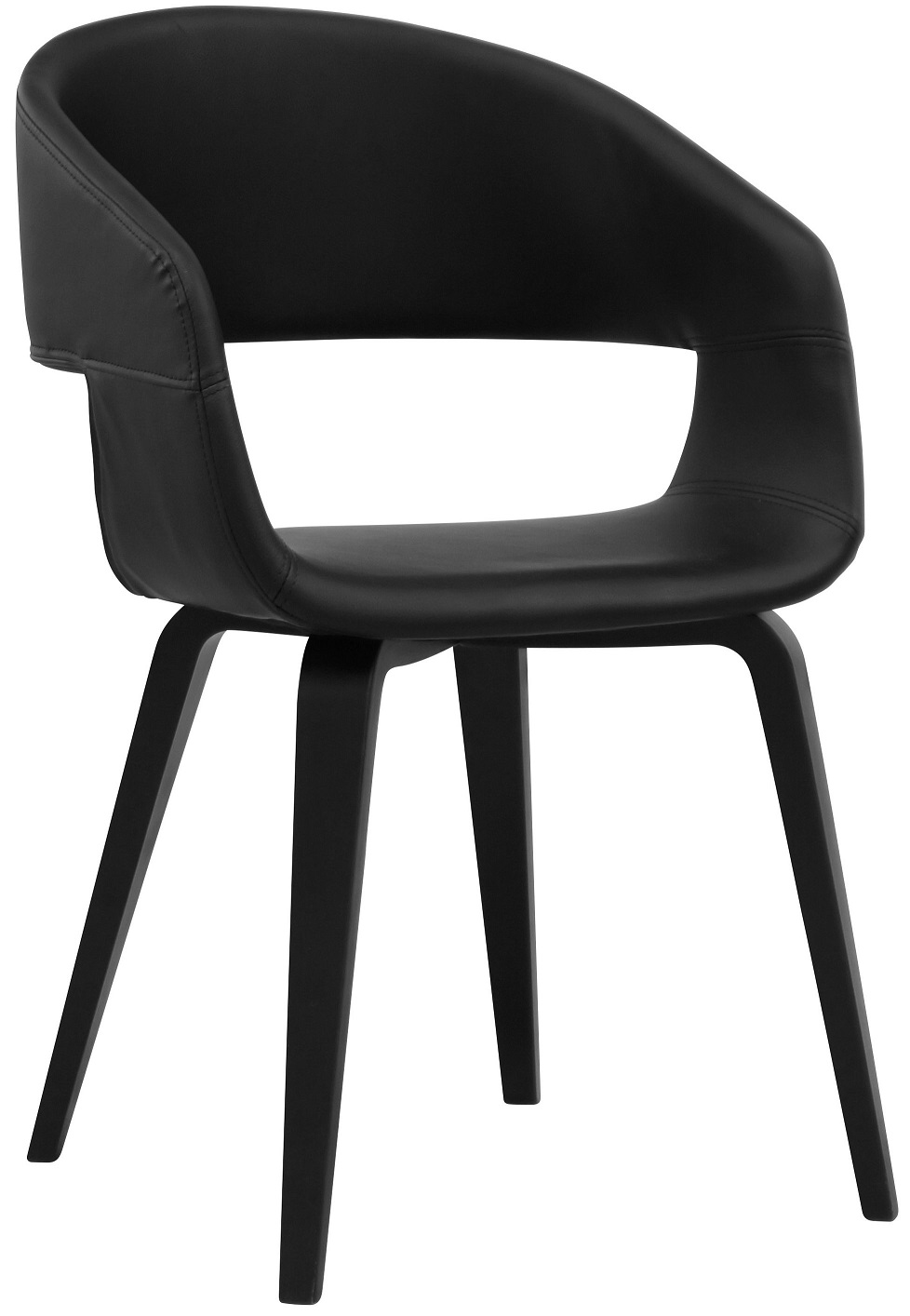 Nova matstol i svart PU Nova matstol i svart PU