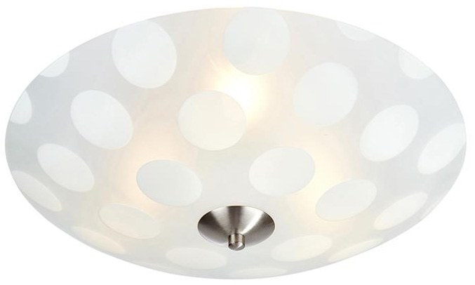 Dots takplafond 43 cm - Frostat glas