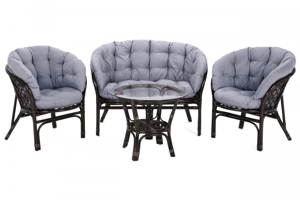 Bahamas loungegrupp - Brun/grå Bahamas loungegrupp - Brun/grå