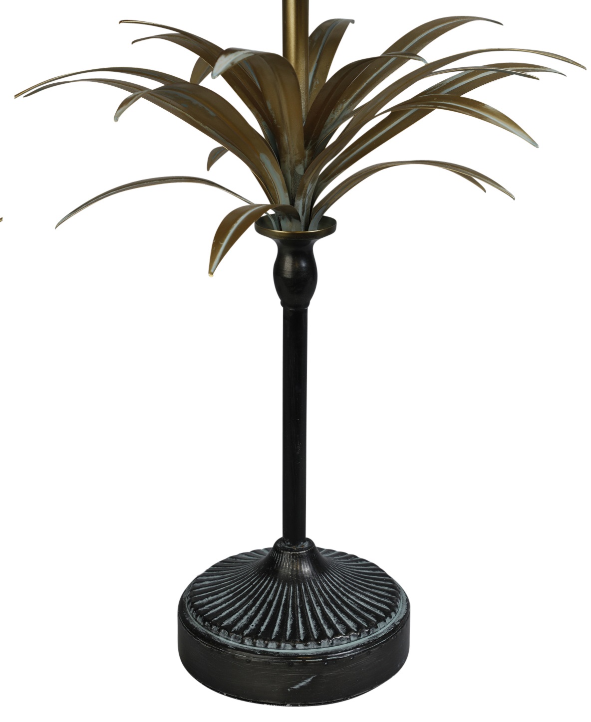 Palm bordslampa H52 cm - Guld vintage