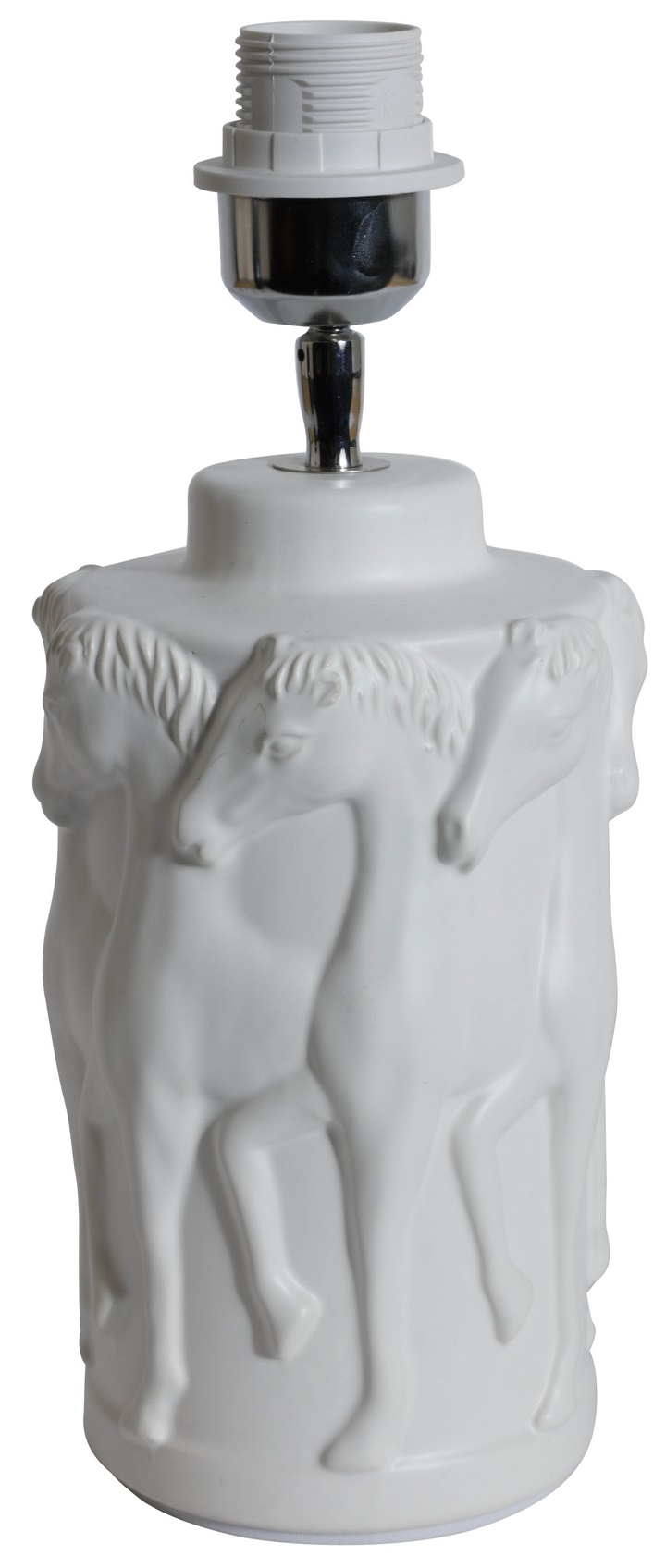 Bordslampa dansande hästar H31 cm - Vit Bordslampa dansande hästar H31 cm - Vit