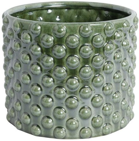 Kruka Bouble H23 cm - Grön (glansig) Kruka Bouble H23 cm - Grön (glansig)