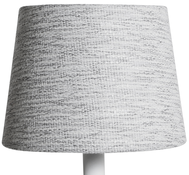 Rund lampsk�rm 16x20x15 cm - Ljus (grovt linne)