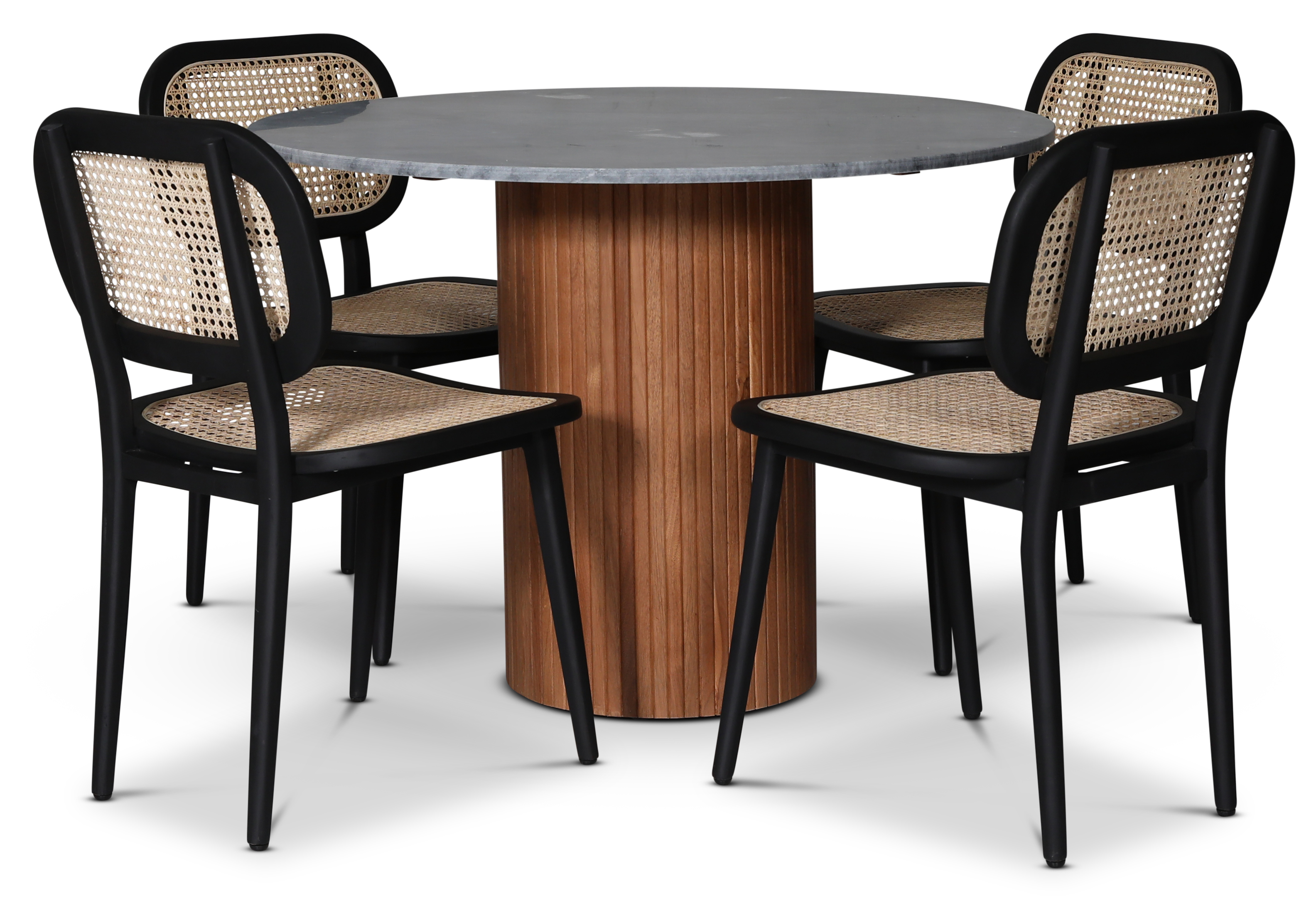 Decibel matgrupp; runt matbord i marmor + 4 st Siknäs stolar rotting Decibel matgrupp; runt matbord i marmor + 4 st Siknäs stolar rotting