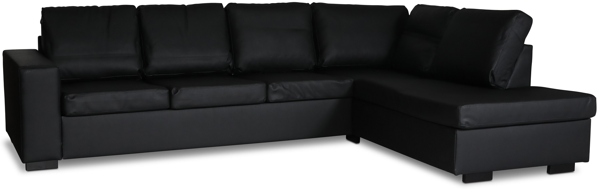 Solna bank in zwarte PU open afwerking 3A