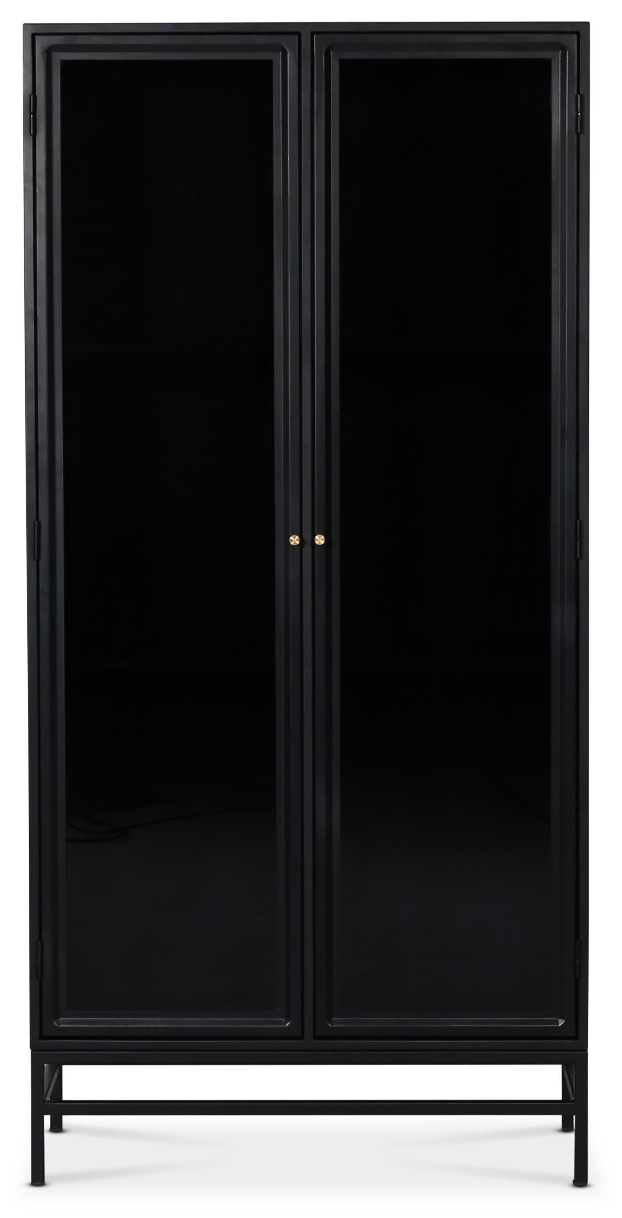 Revel vitrinskåp H170 cm - Svart / Mörktonat glas Revel vitrinskåp H170 cm - Svart / Mörktonat glas