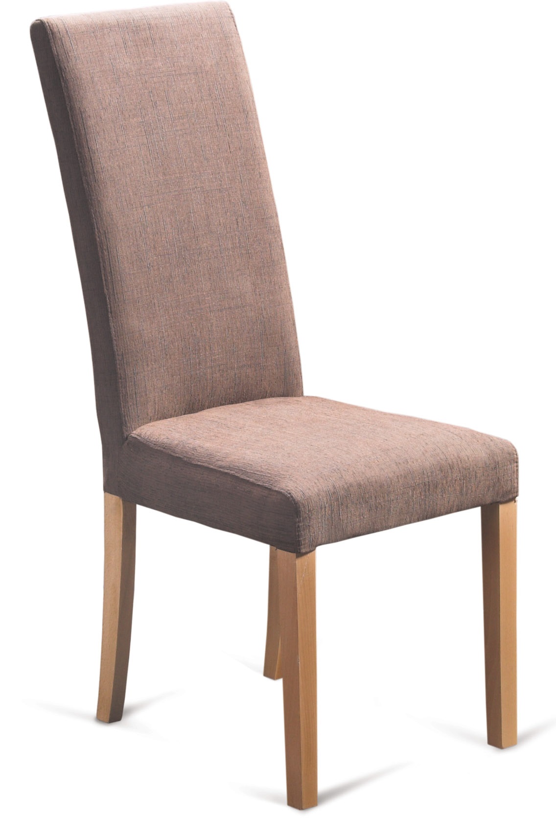 Kleopatra stoel in donkerbruingrijs met witte poten