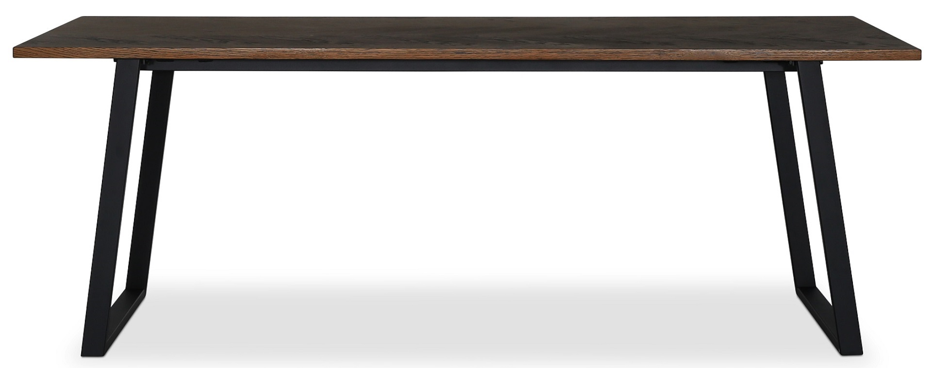 Edge eettafel 240x90 - Bruingebeitst visgraat (Outlet)