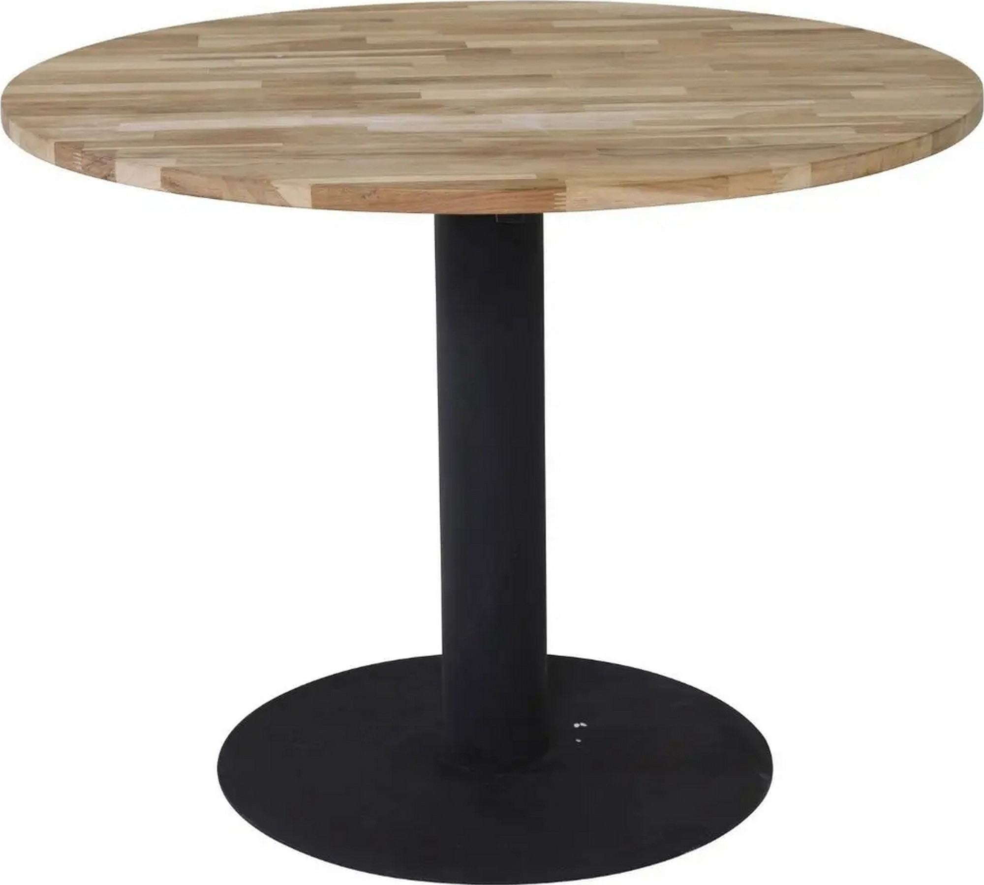 Regald matbord 100 cm - Teak/svart