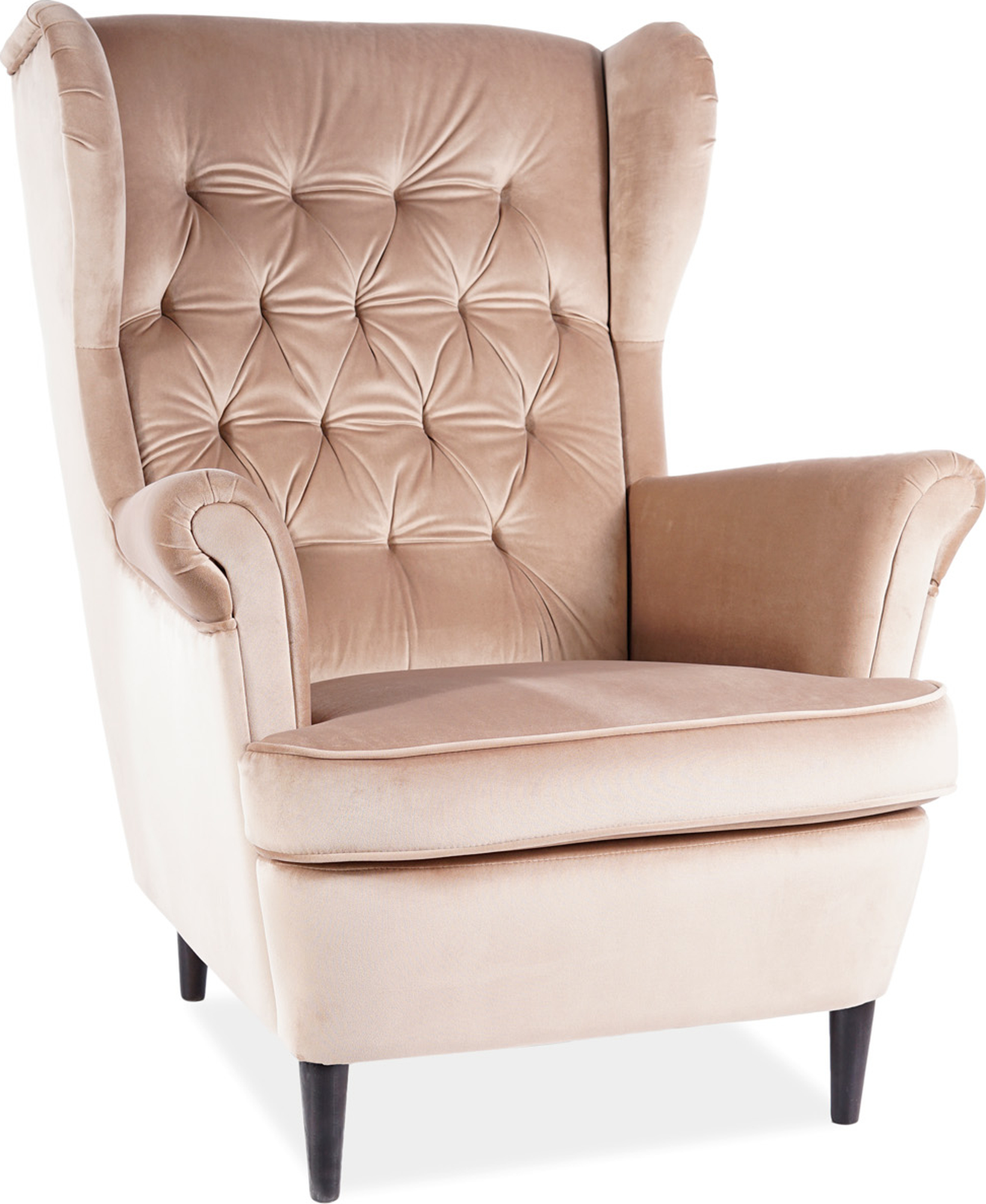 Harry fauteuil - Beige fluweel