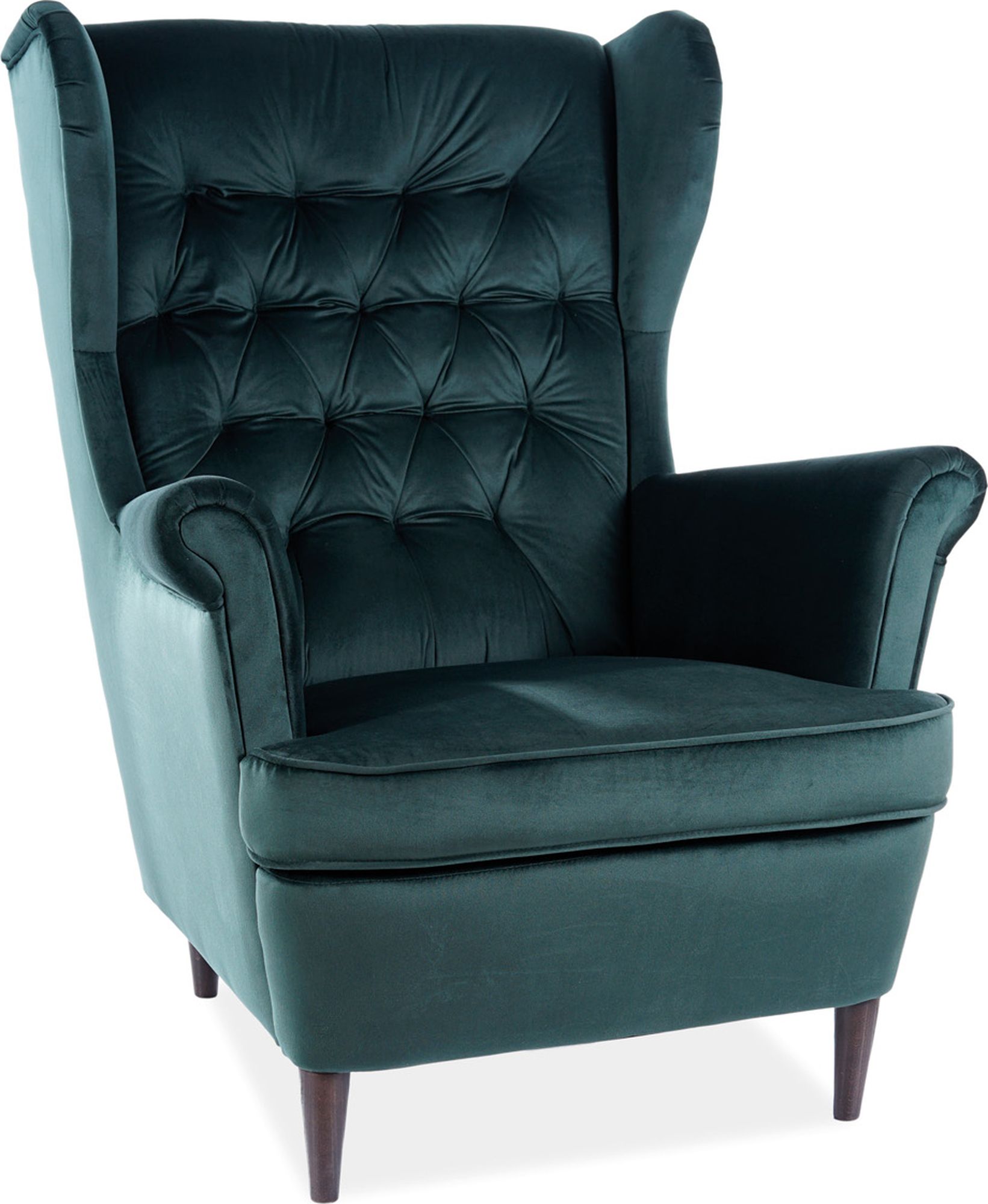 Harry fauteuil - Groen fluweel