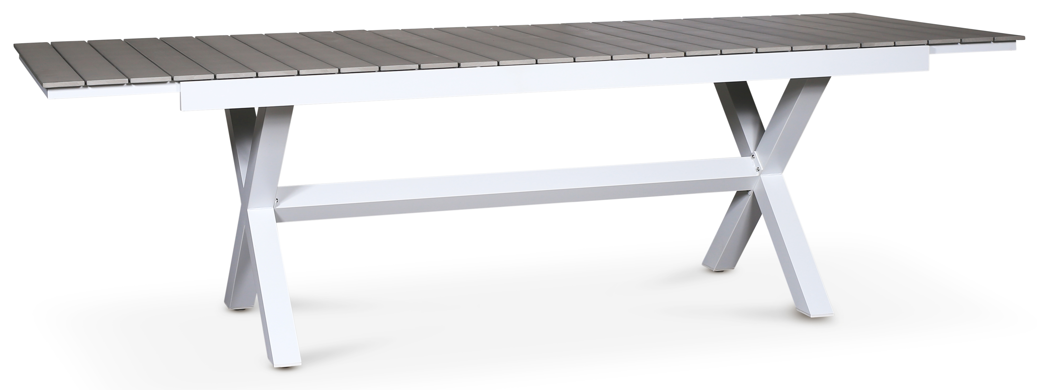 Bologna matbord 200-240 cm - Vit / Gr� (Aintwood)