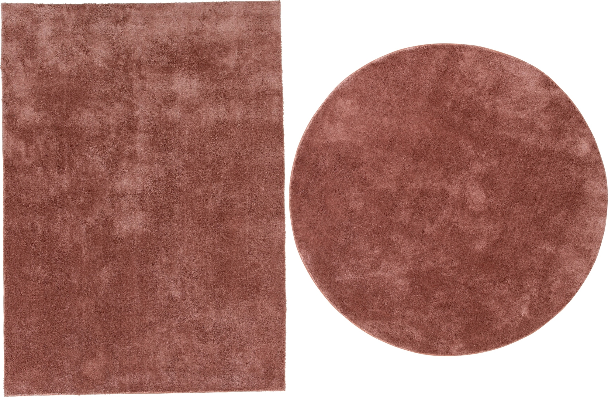 Lawson vloerkleed - Roze viscose-look