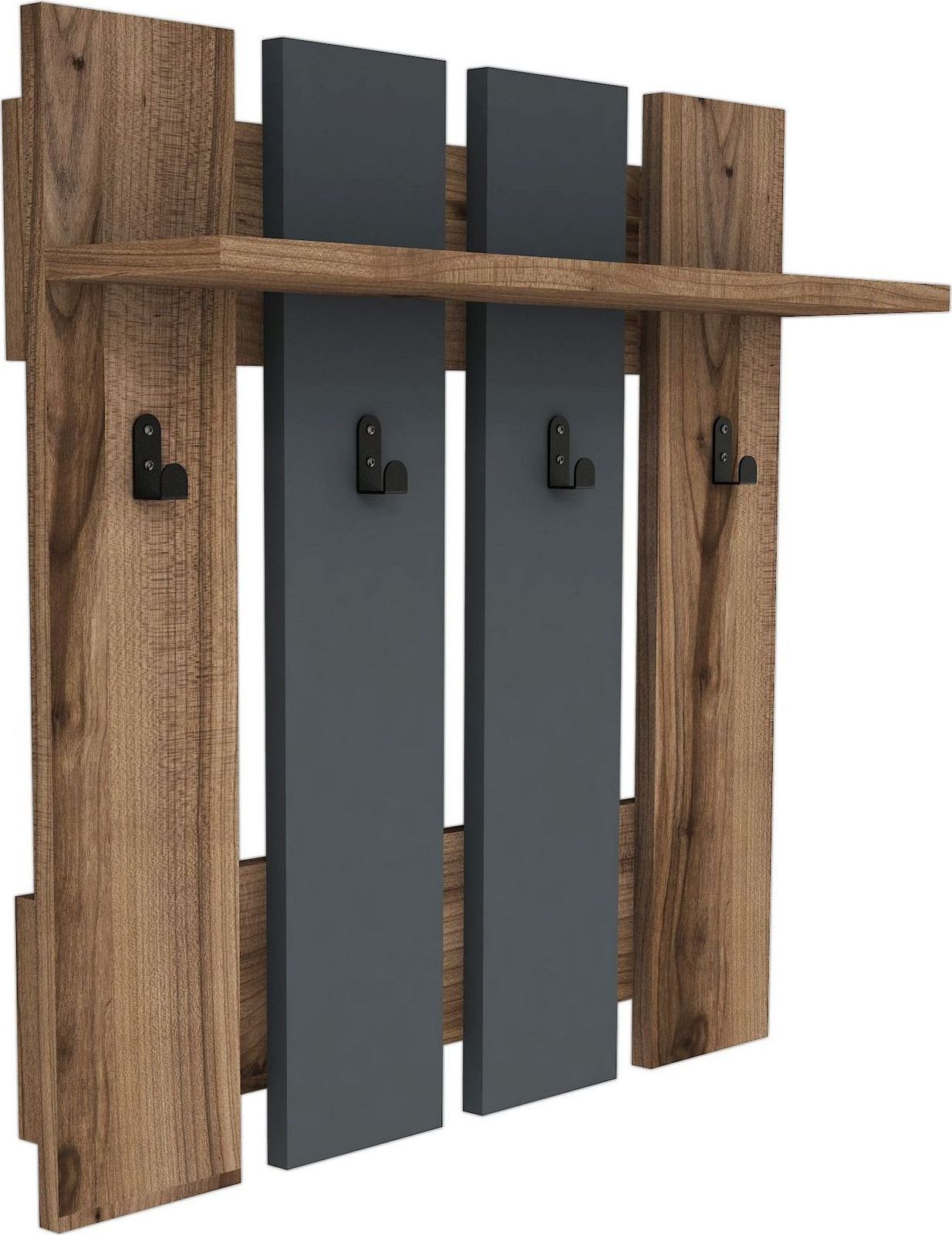 Mita kleerhanger - Walnoot/antraciet