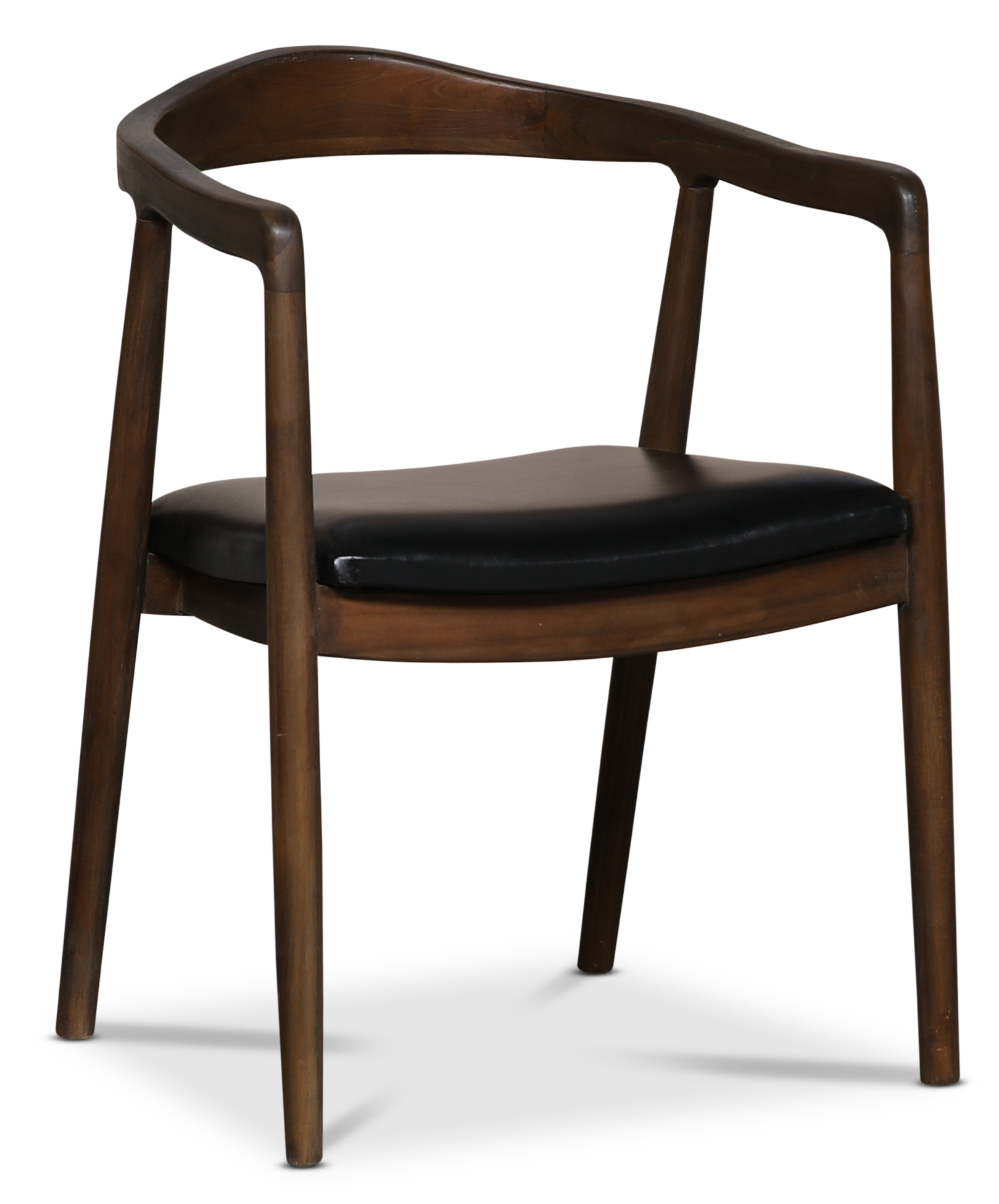 Bond karmstol - Teak / Svart PU Bond karmstol - Teak / Svart PU