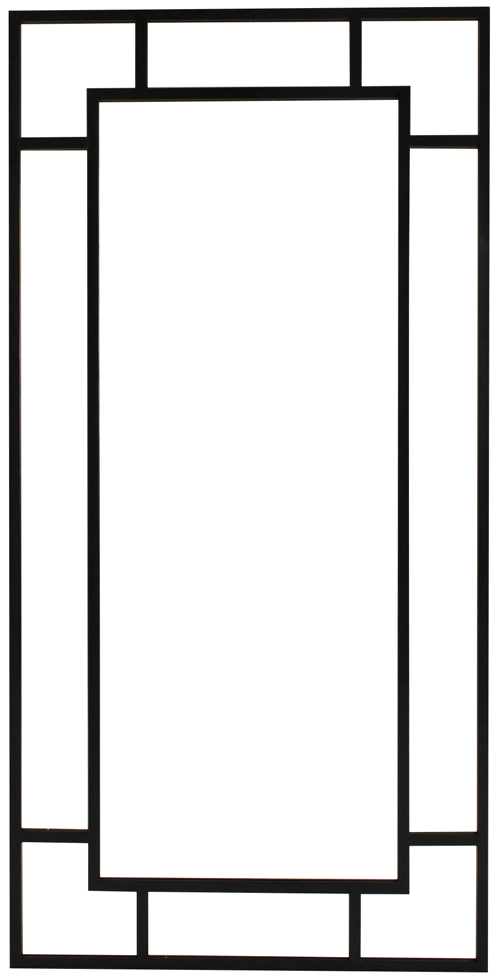 Marlyn spiegel 200 cm - Metaal/antiek zwart Marlyn spiegel 200 cm - Metaal/antiek zwart