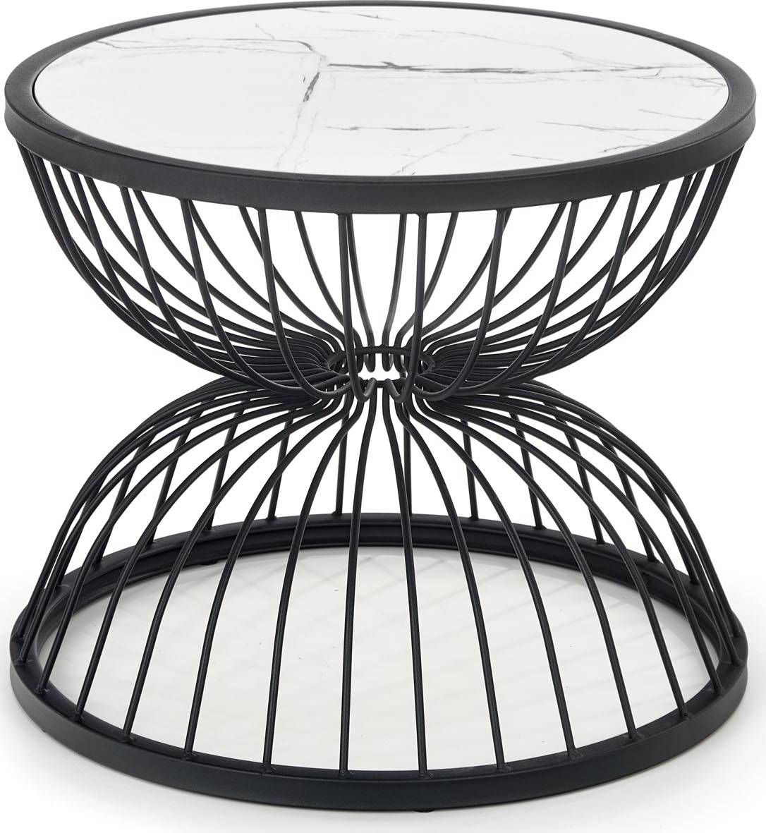 Rudyard salontafel Ø50 cm - Wit/zwart Rudyard salontafel Ø50 cm - Wit/zwart