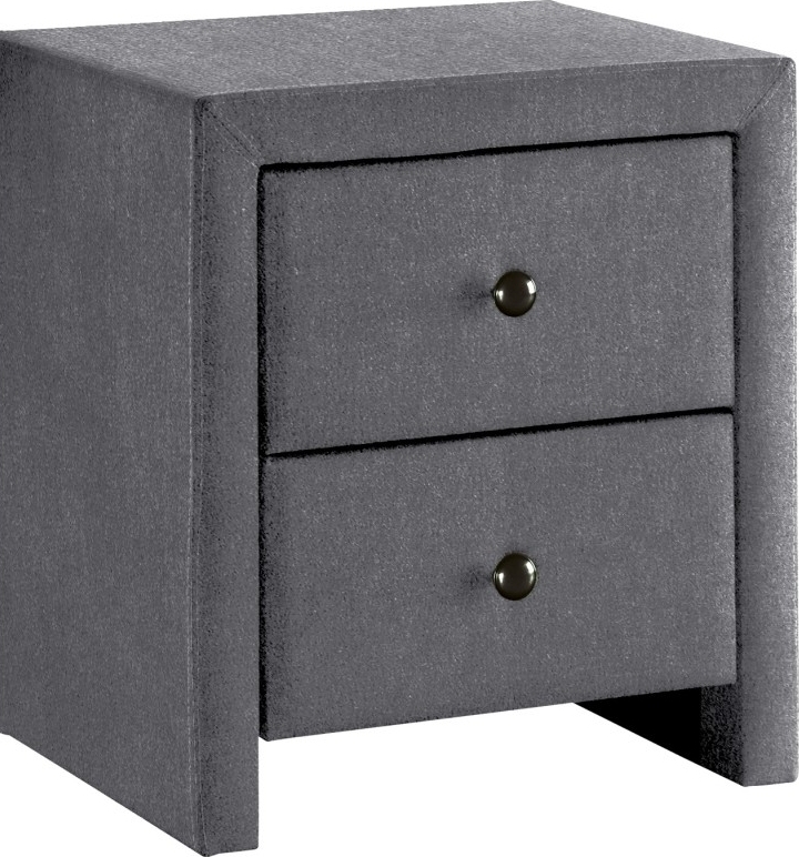 Heldere nachtkastjes - Grijs fluweel