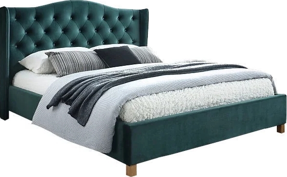 Duncan bedframe 160x200 cm - Groen fluweel