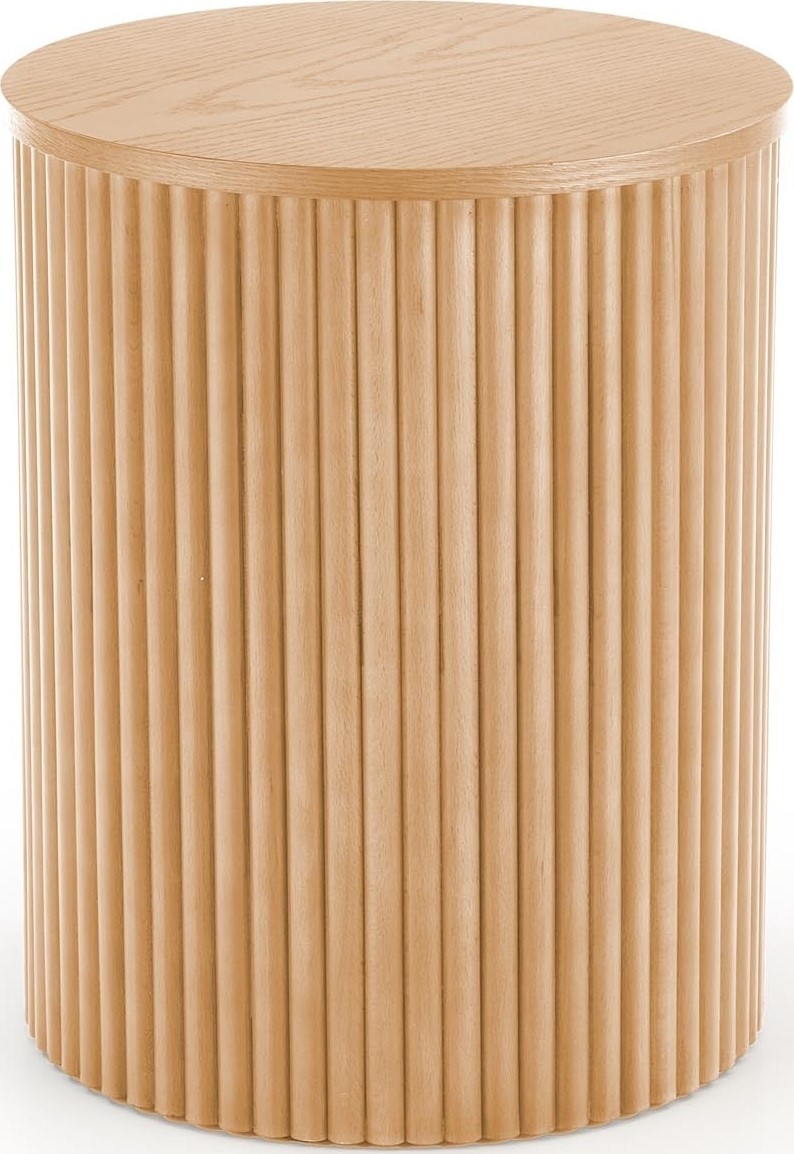 Celie ronde salontafel met houten stangen Ø40 cm Celie ronde salontafel met houten stangen Ø40 cm