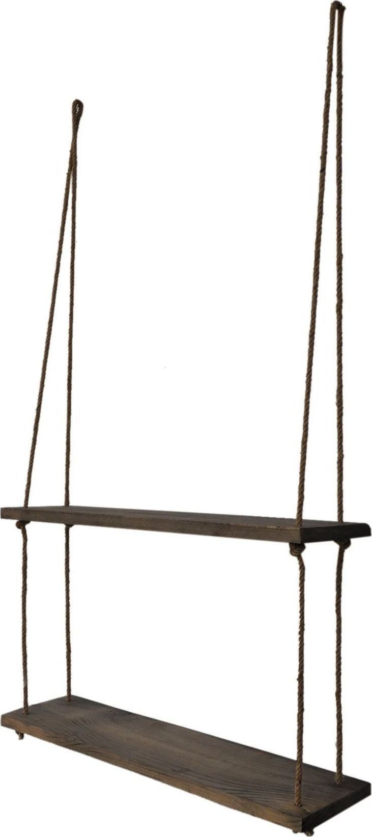 Abstracte wandplank 42 - Walnoot