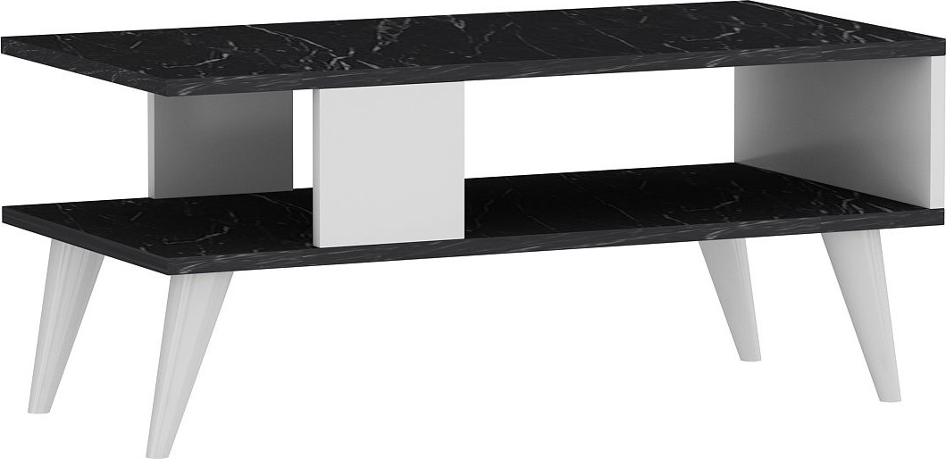 Ayca salontafel - Zwart/wit
