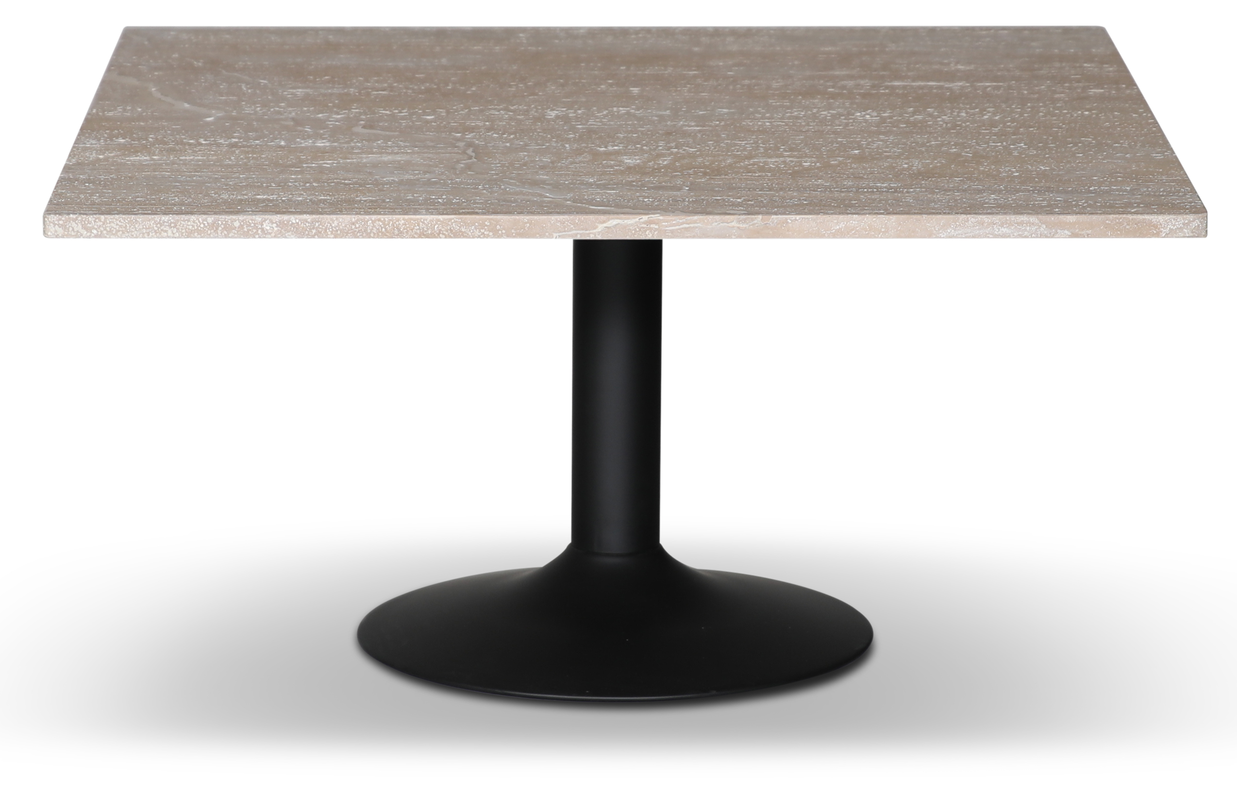 Soffbord 90x90 cm - Beige Travertinsten