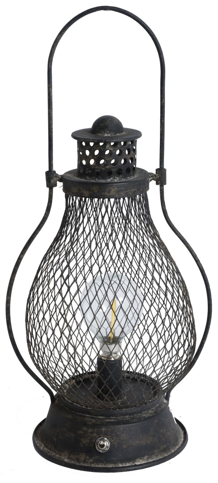 Zeekaars lantaarn elektrisch - Hoogte 32 cm