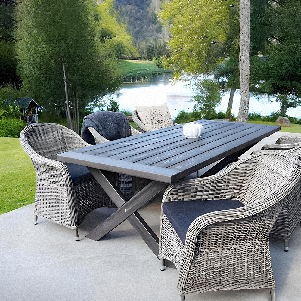 Oxford eettafel 220 cm - Shabby chic