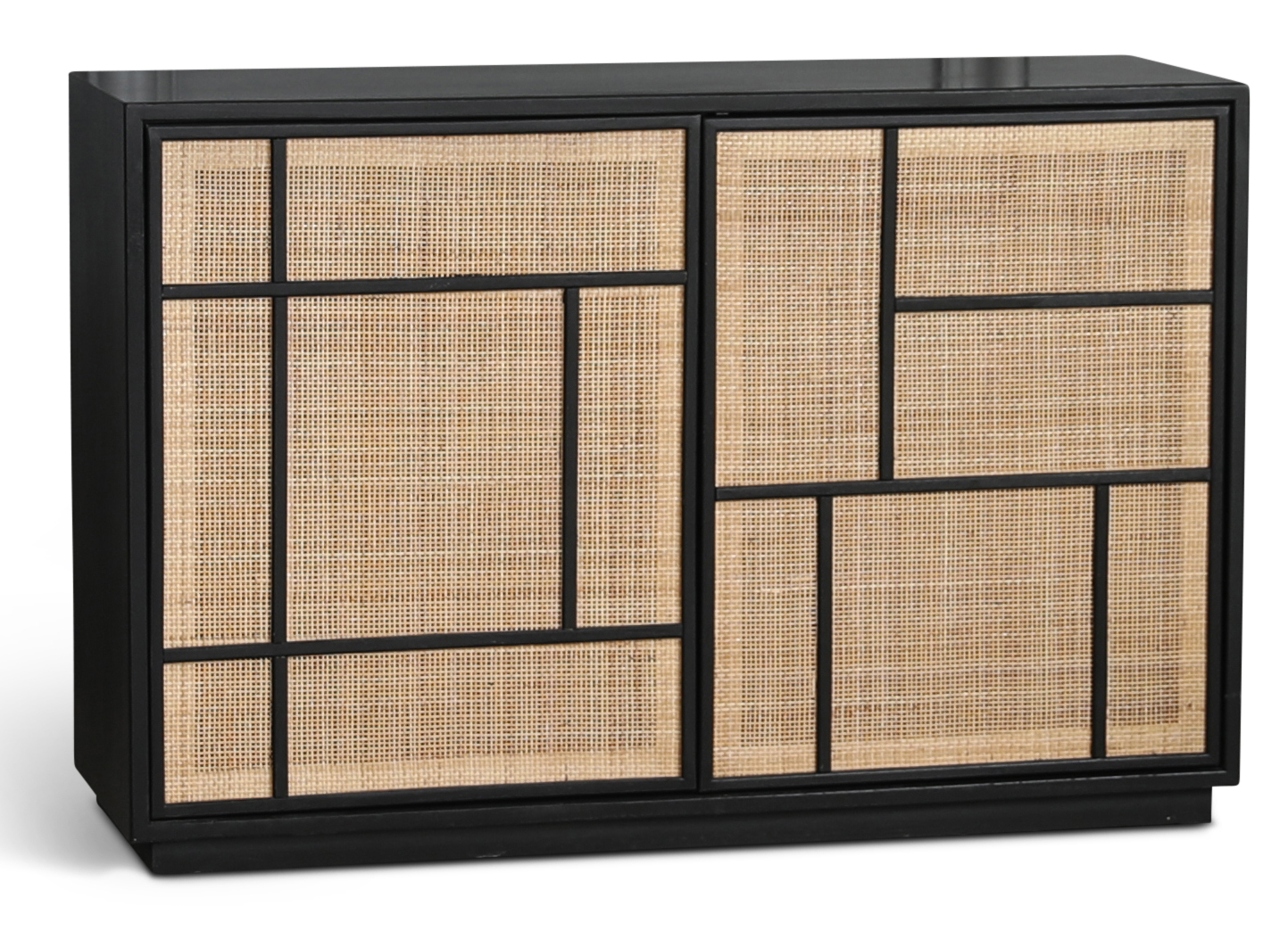 Stockholm dressoir met rotan deuren - 120 cm breed