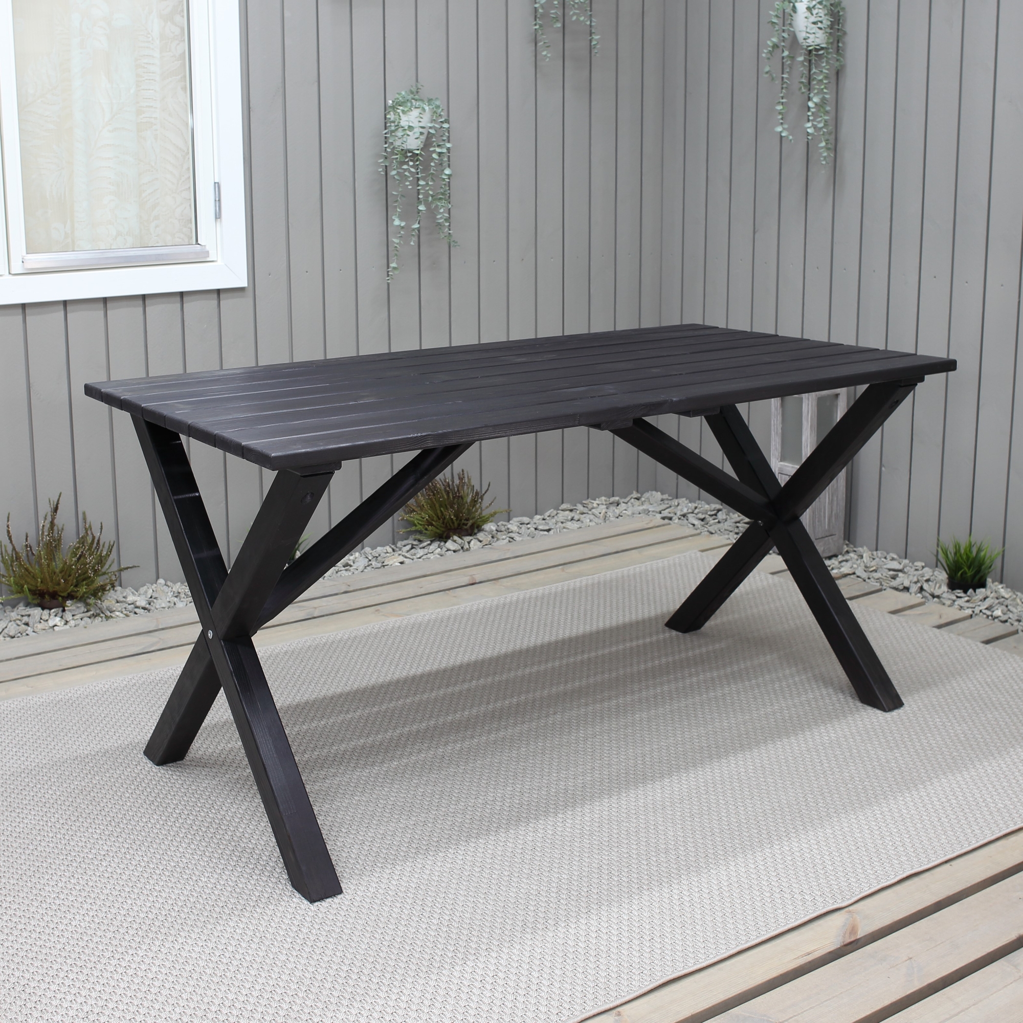 Eettafel Scottsdale 150 cm - Zwart