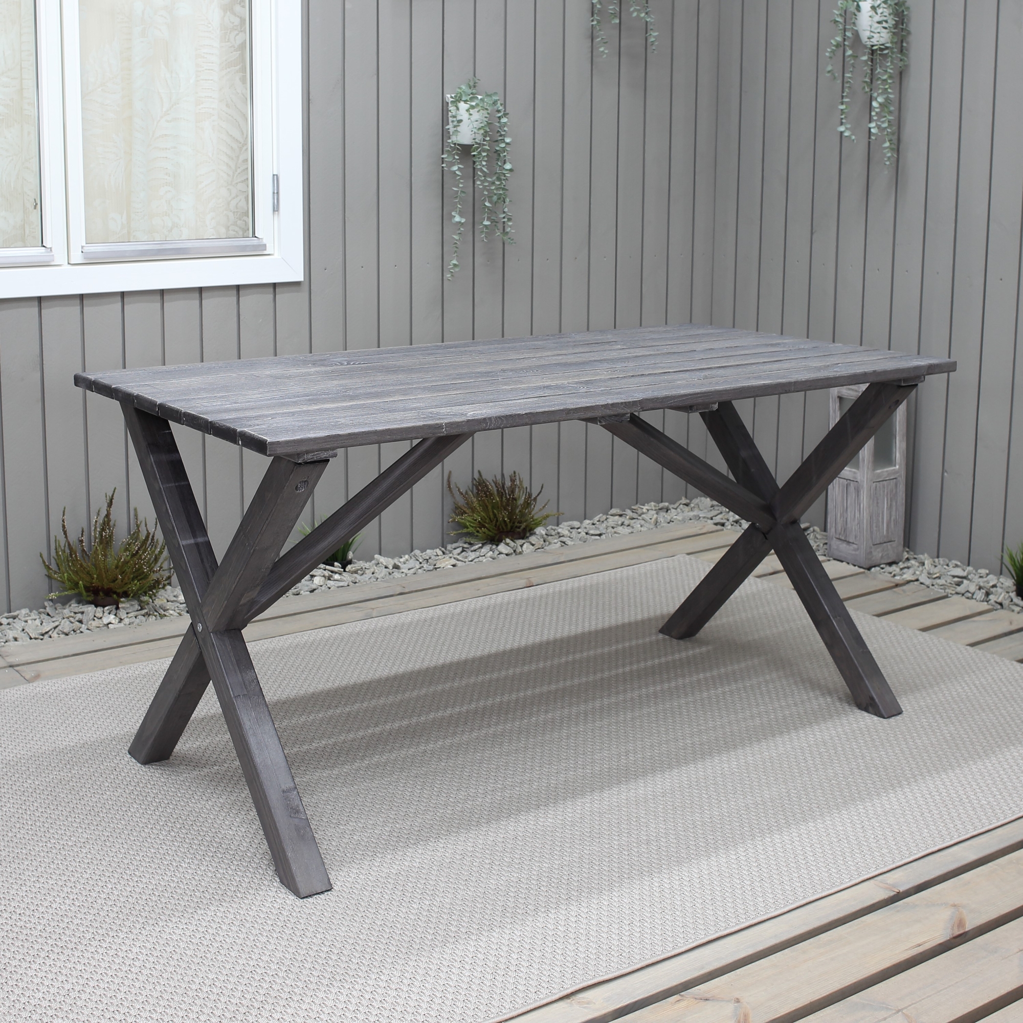 Scottsdale eettafel 150 cm - Shabby Chic Grijs