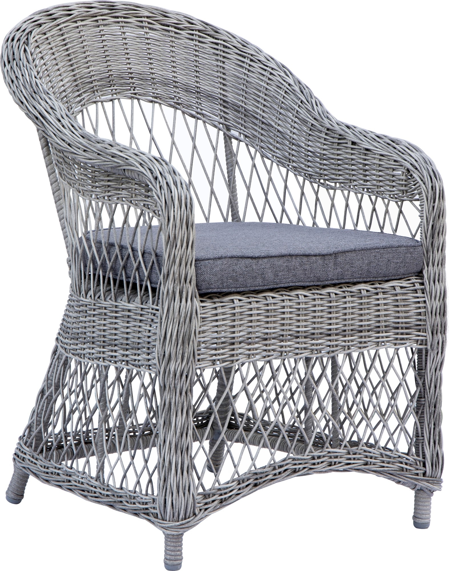 Grijze/rotan buitenfauteuil - Marbella