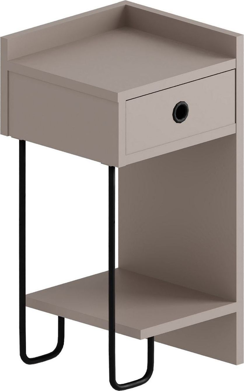 Cactus nachtkastje links - Lichtbruin