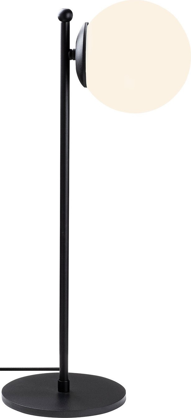 Tafellamp Fas opaal - Zwart