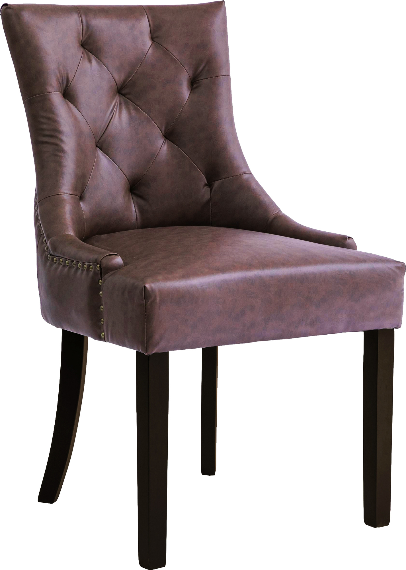 Matstol Tuva brun med mörkbruna ben + Textilvård för möbler Matstol Tuva brun med mörkbruna ben + Textilvård för möbler