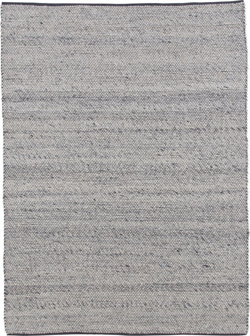 Allison wollen vloerkleed - Zilverkleurige wol