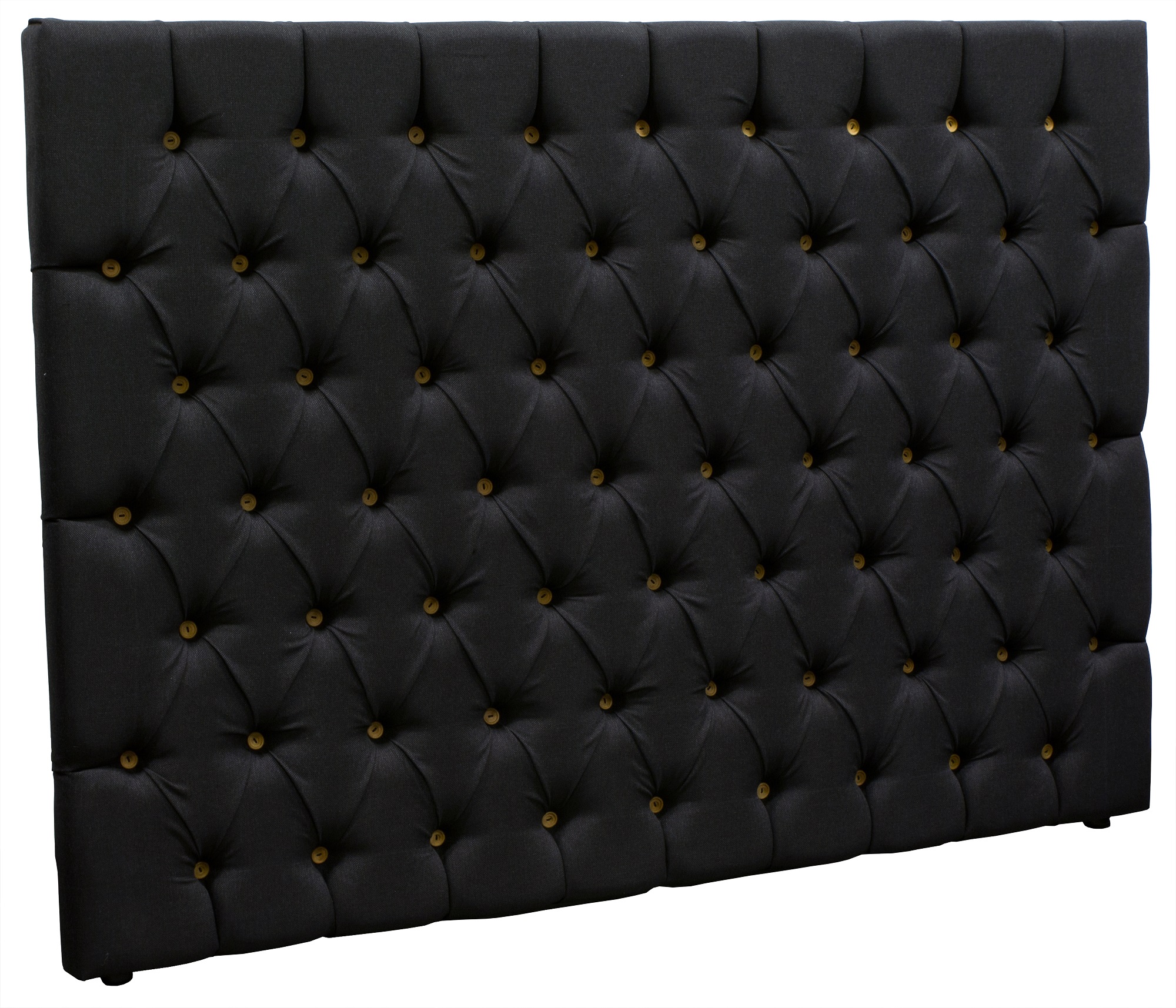 Hoofdbord Nord met houten knopen - Optionele maat en bekleding Hoofdbord Nord met houten knopen - Optionele maat en bekleding