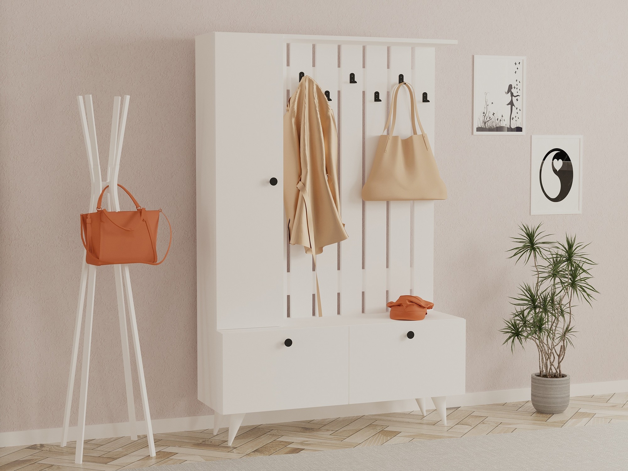 Lala hallm�bel - Vit