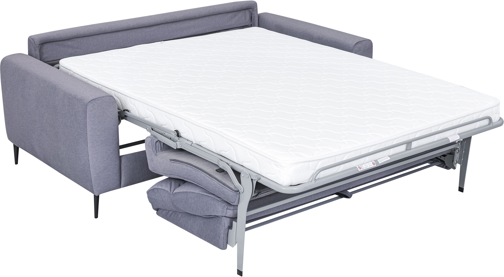 B�ddsoffa fram�t�ddad - Gr� Hoven + Textilv�rd f�r m�bler